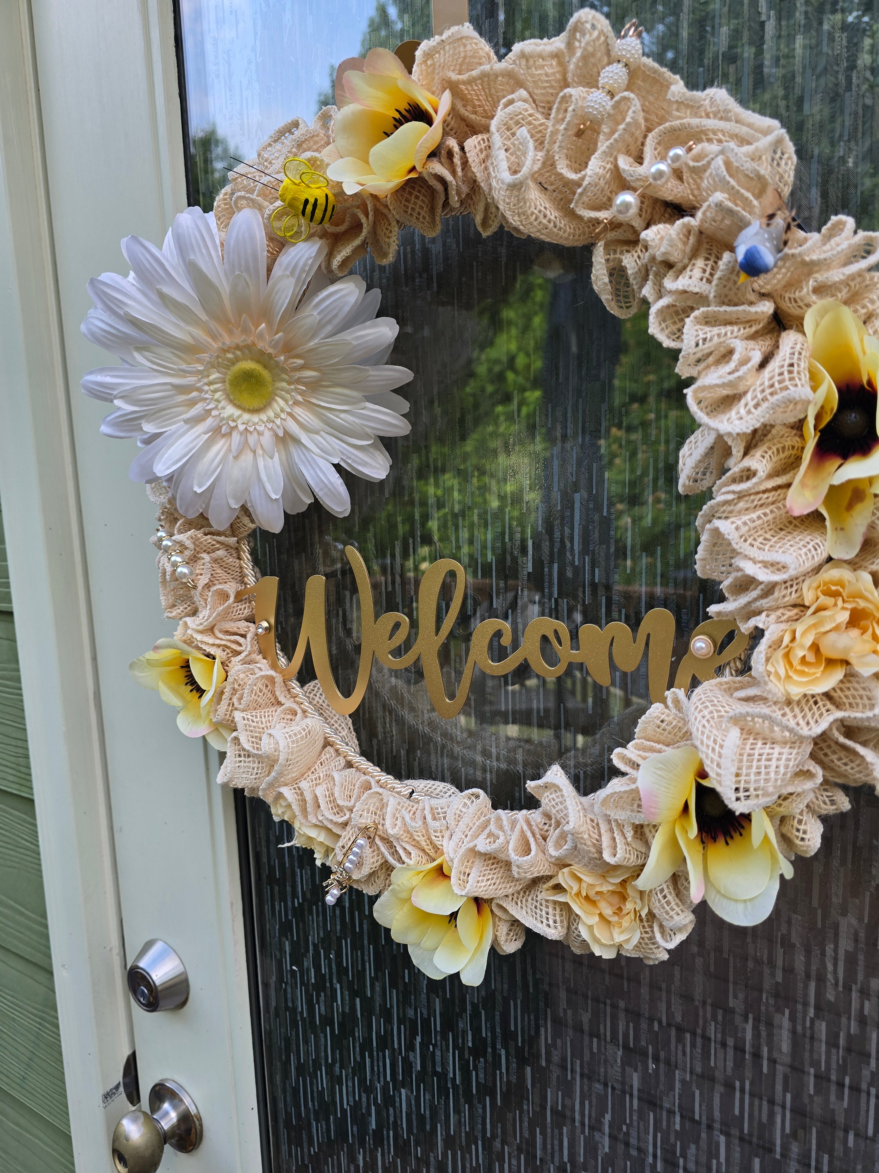 "Cream Please" Wreath