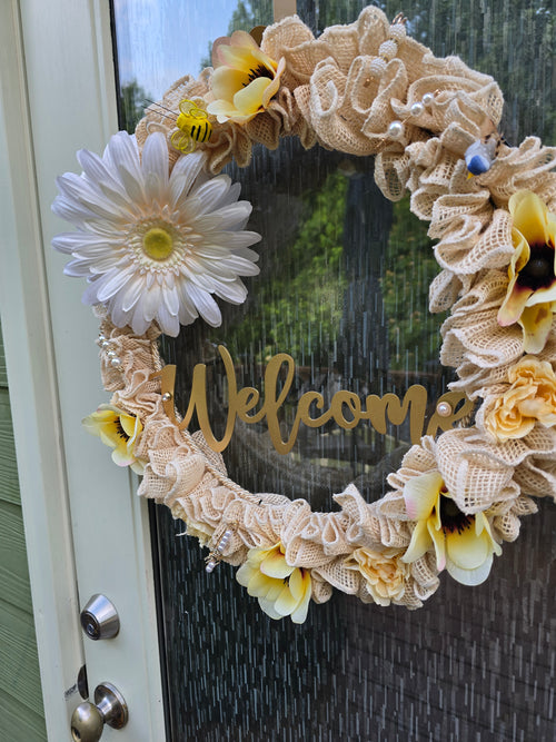 "Cream Please" Wreath