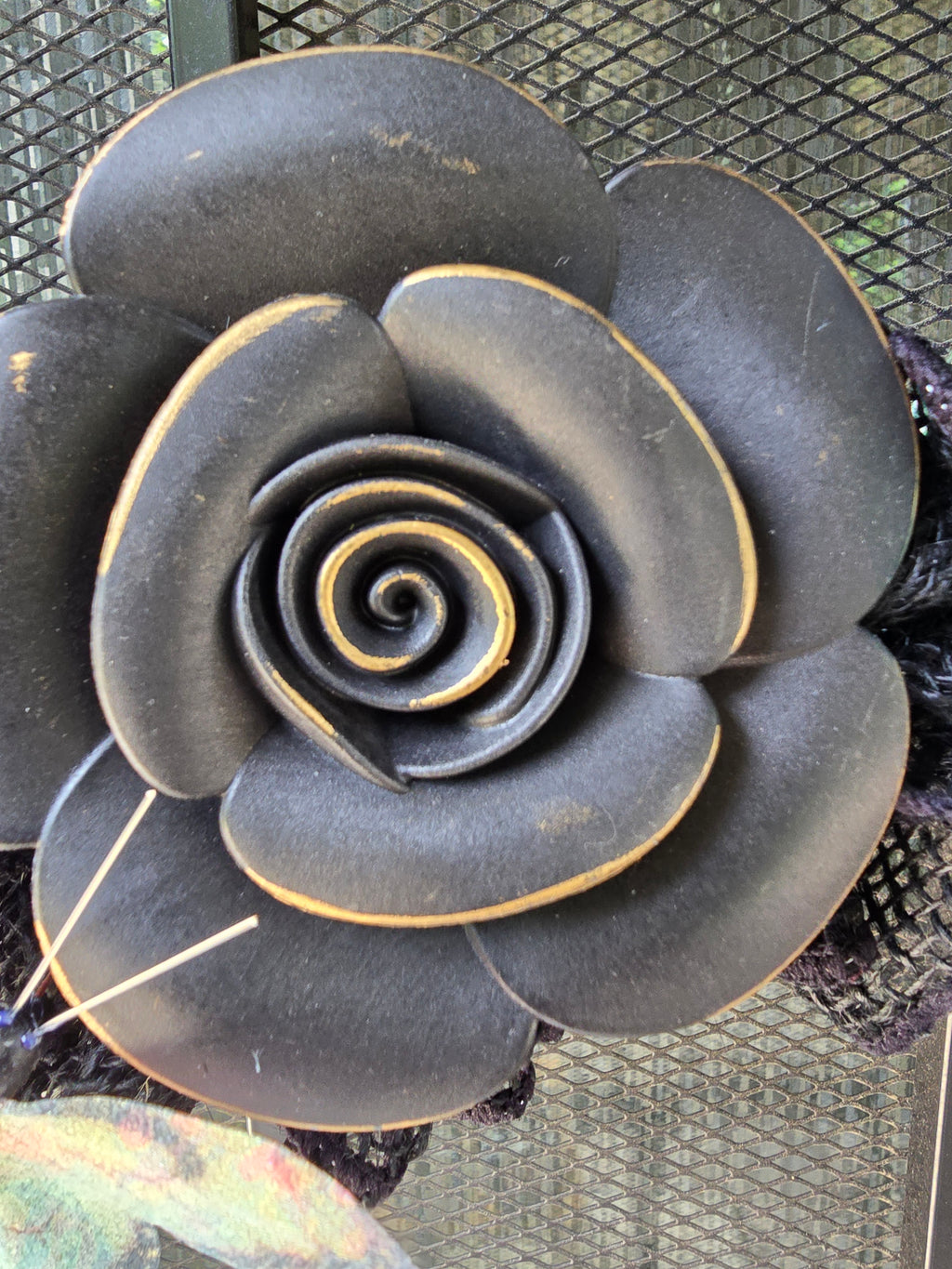 "Black Beauty Garden" Wreath