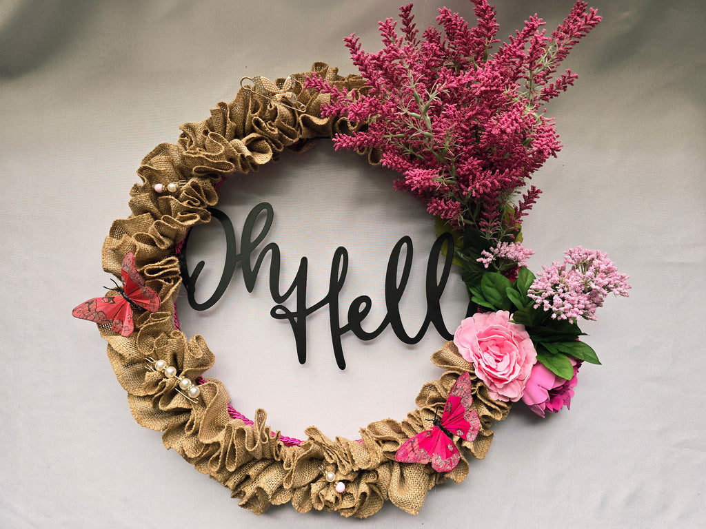 "Oh Hello There" Wreath