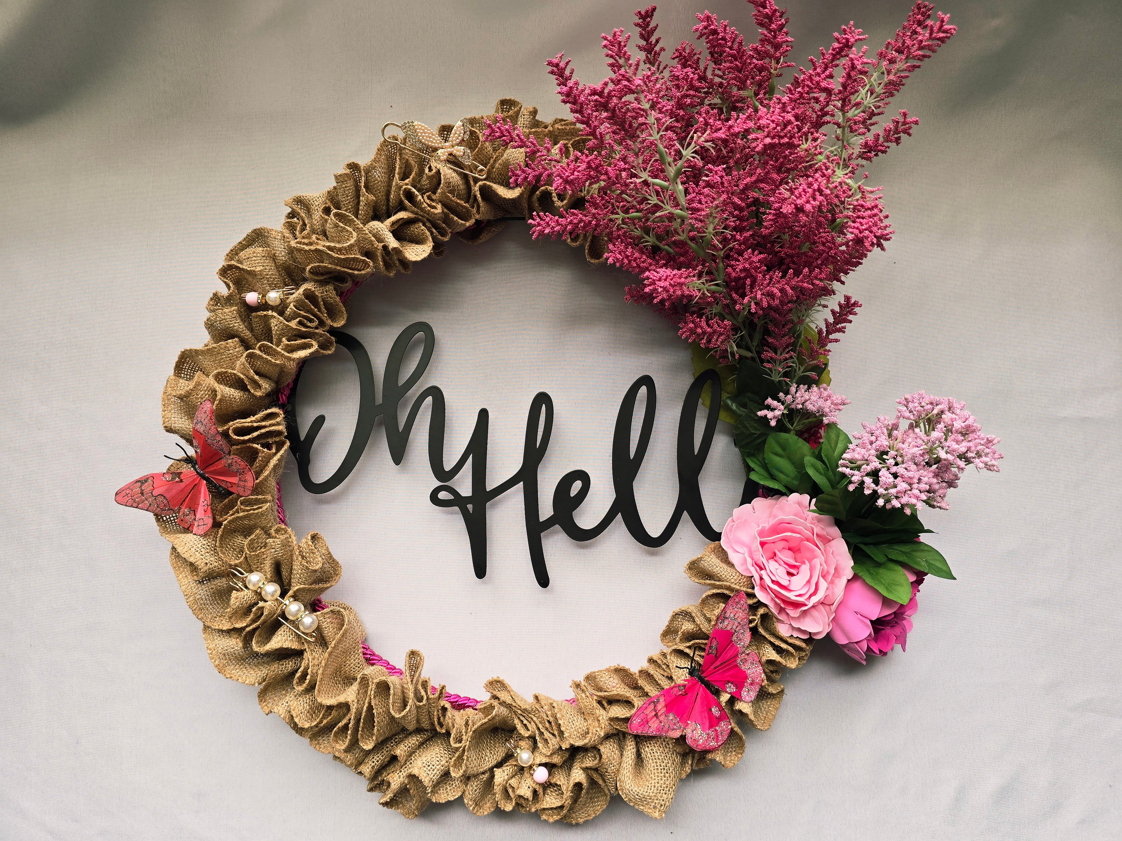 "Oh Hello There" Wreath