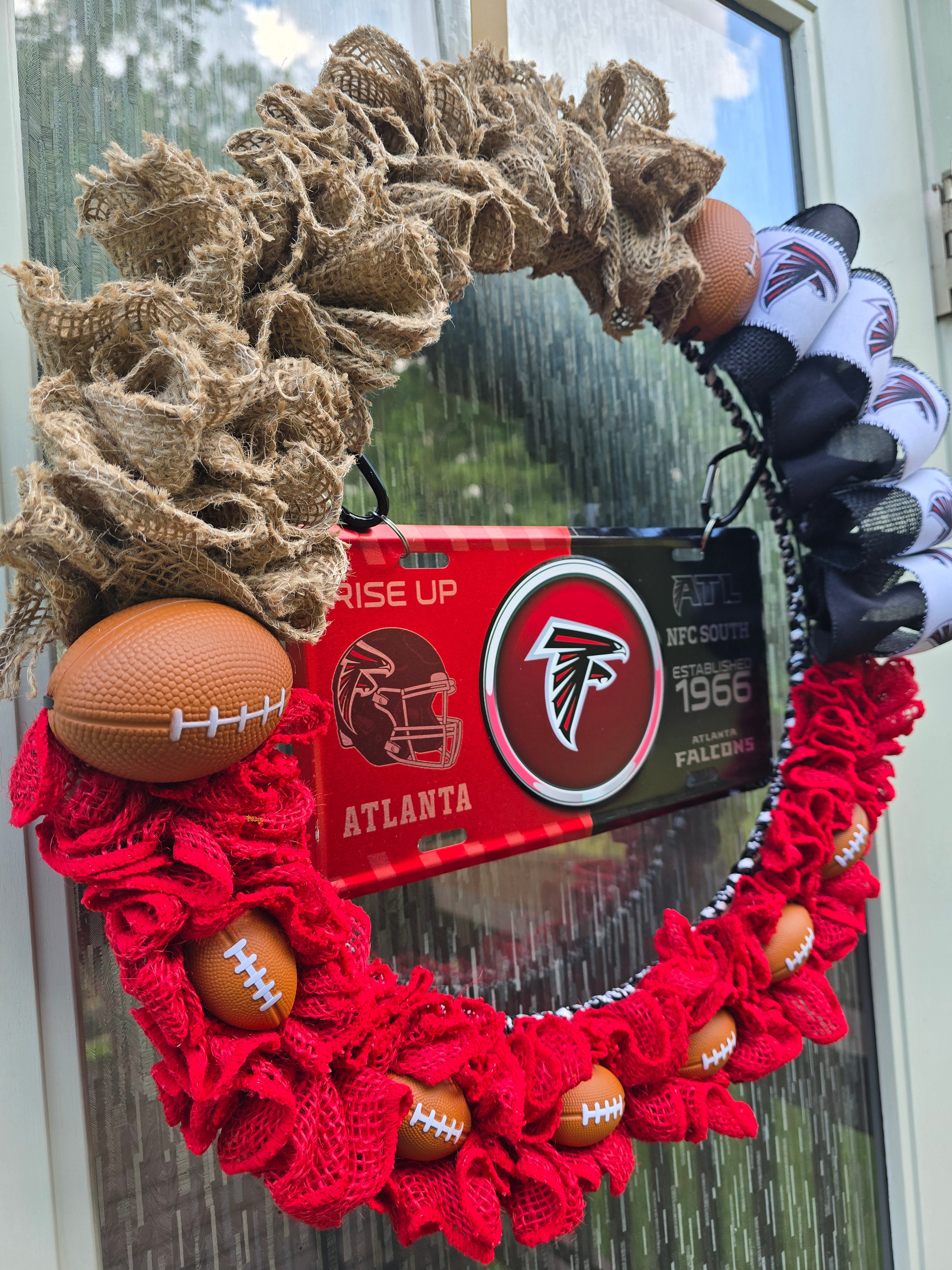 "Falcons Rise Up" Wreath