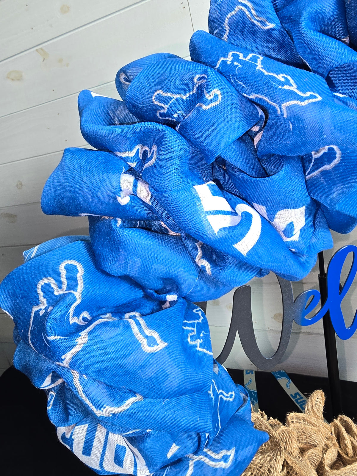 Mi Casa Su Casa Detroit Lions Wreath