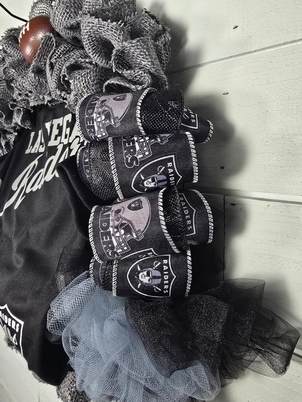 Raiders Jersey Wreath