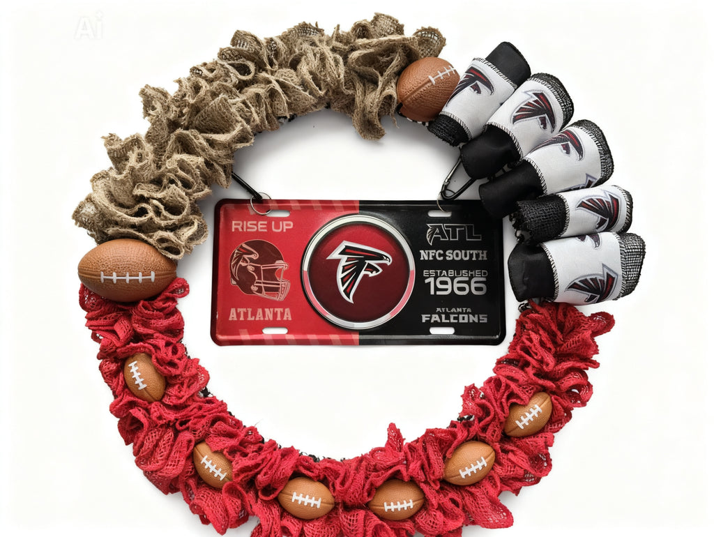 "Falcons Rise Up" Wreath