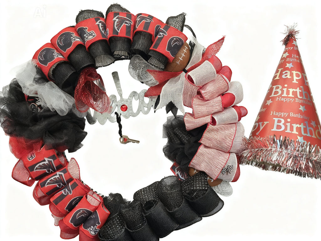 "Birthday Celebration" Wreath (Falcons)
