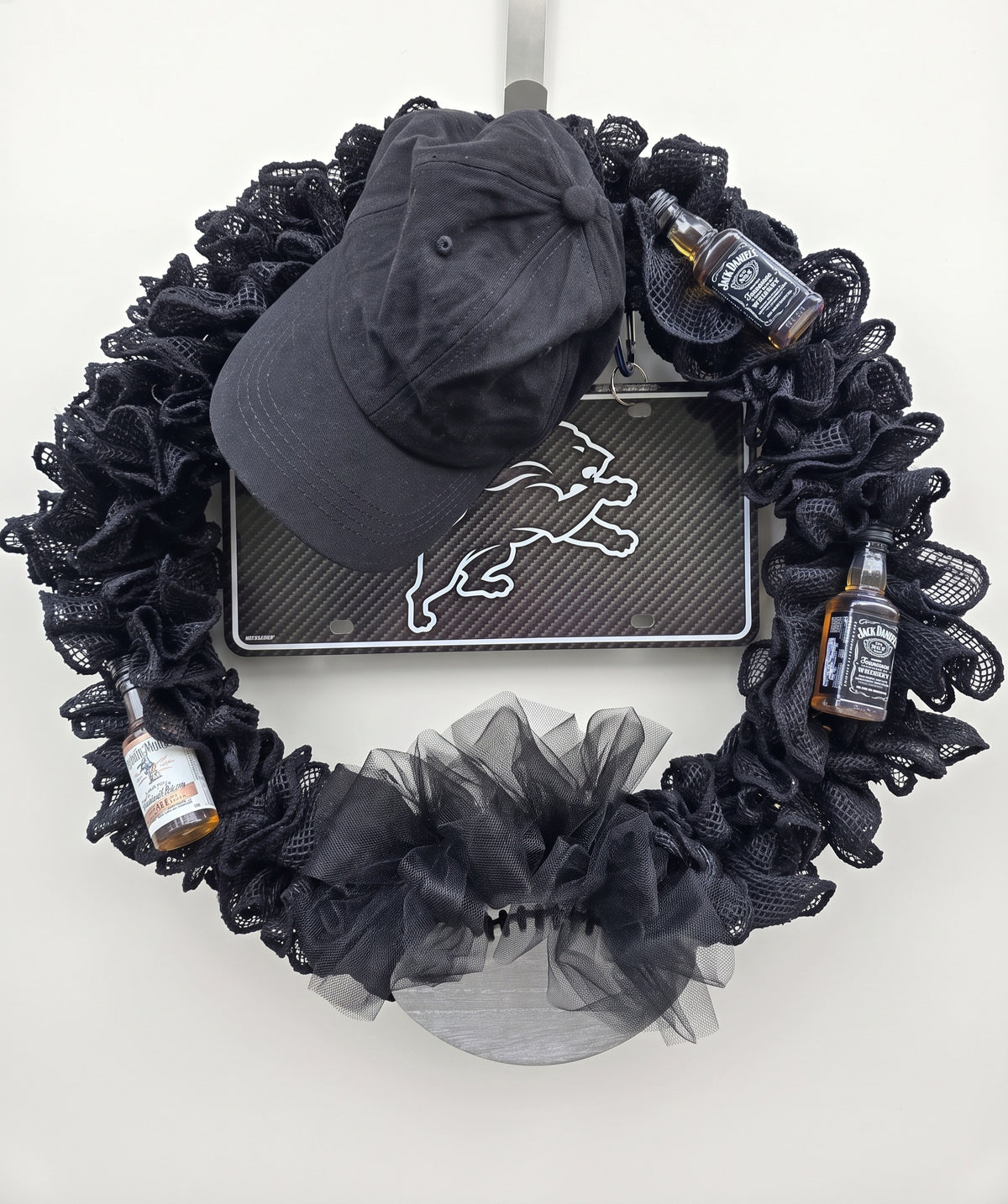 All Black Everything Wreath