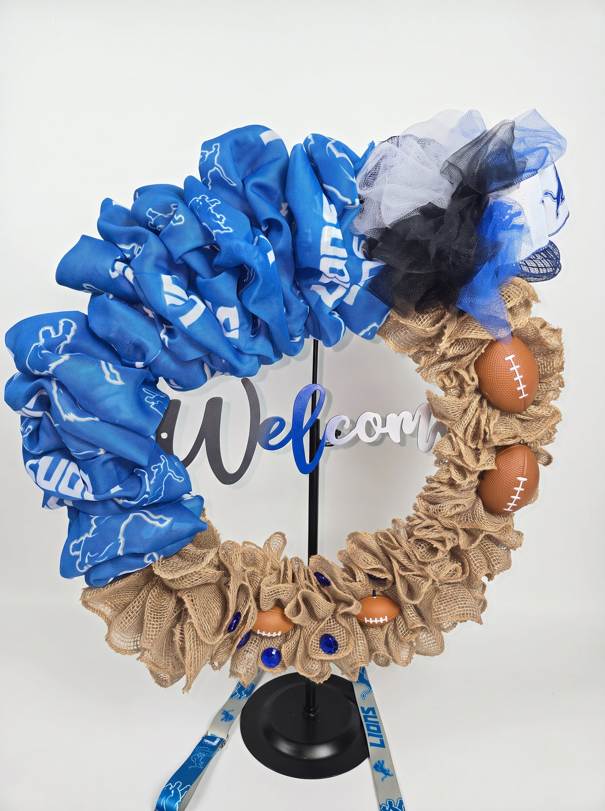 Mi Casa Su Casa Detroit Lions Wreath